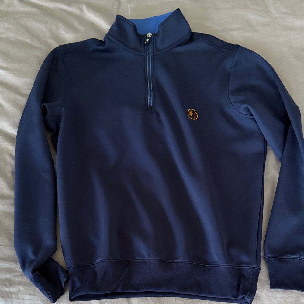 Seminole Men's Navy Blue Half-Zip Sweater